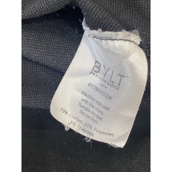 BYLT Drop Cut Lux Crew Neck Shirt Mens Large Athletic Athleisure S/S Gym Pocket - Picture 5 of 5